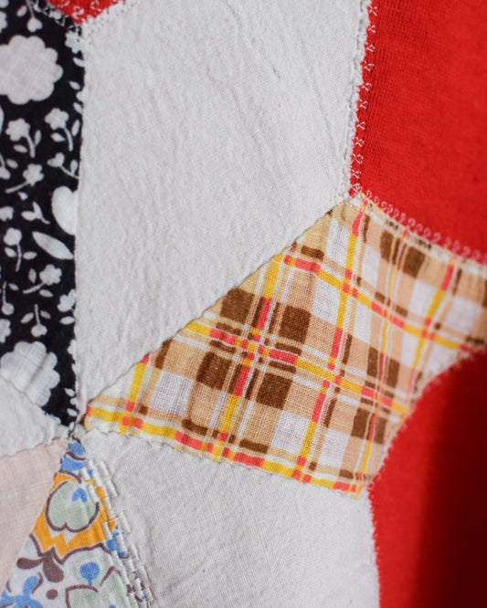 Red Quilt Block Crewneck