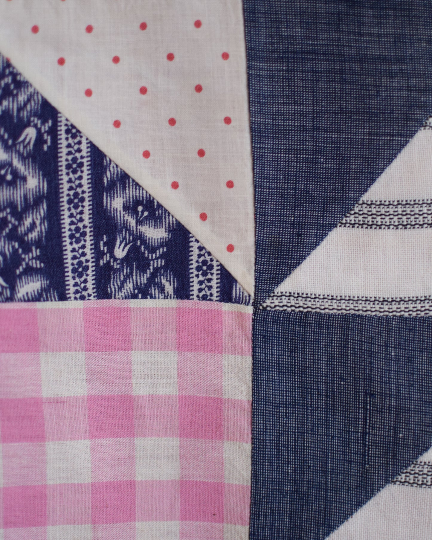 Navy Quilt Block Crewneck