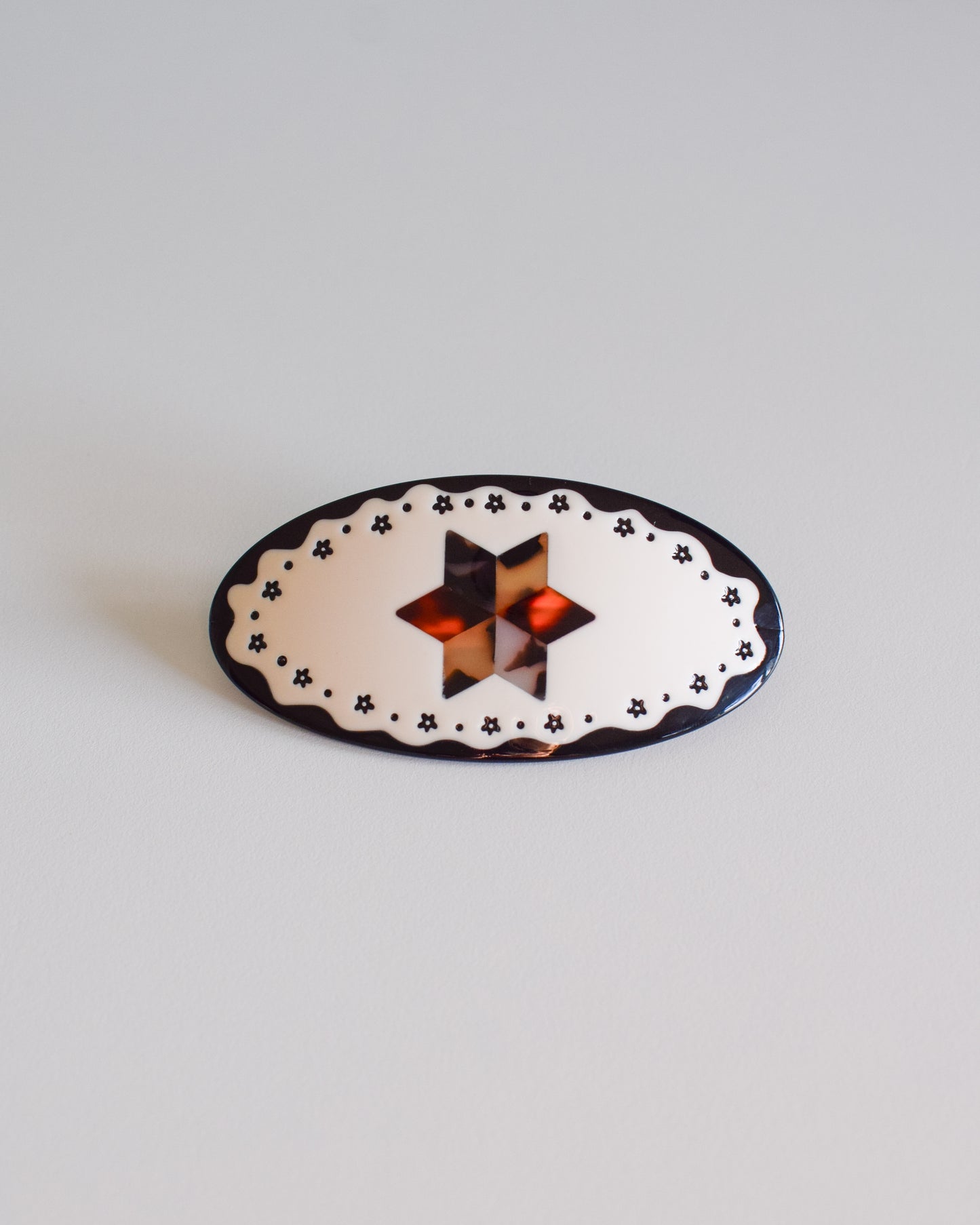 Tortoise Star Ponytail Barrette