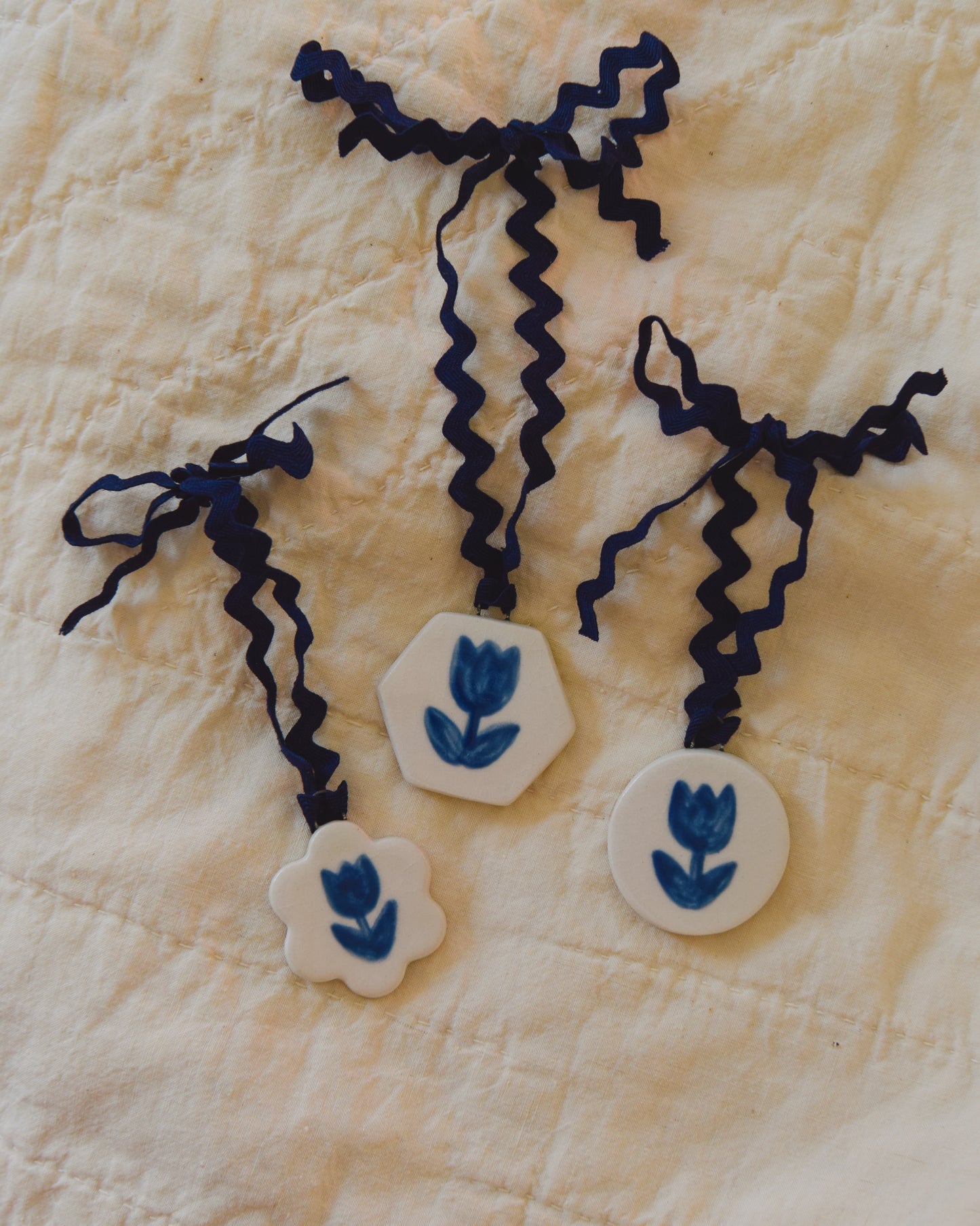 Porcelain Tulip Pendants