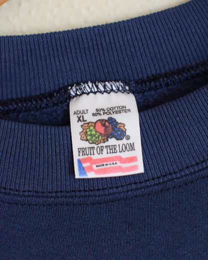 Navy Quilt Block Crewneck