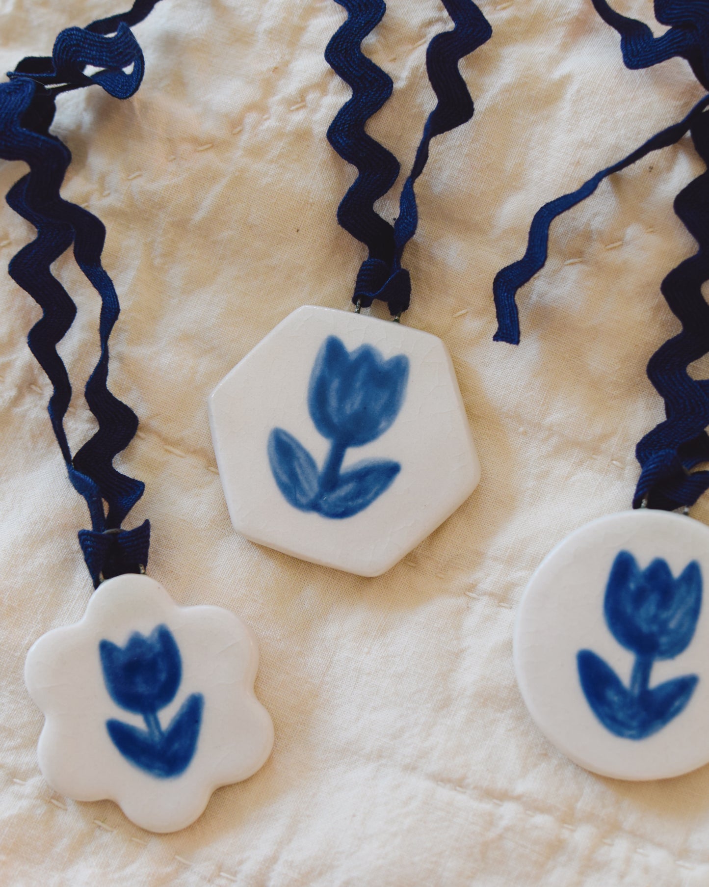 Porcelain Tulip Pendants
