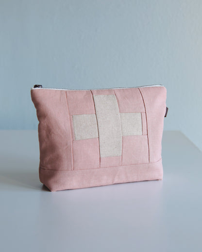 Pink First Aid Zipper Bag