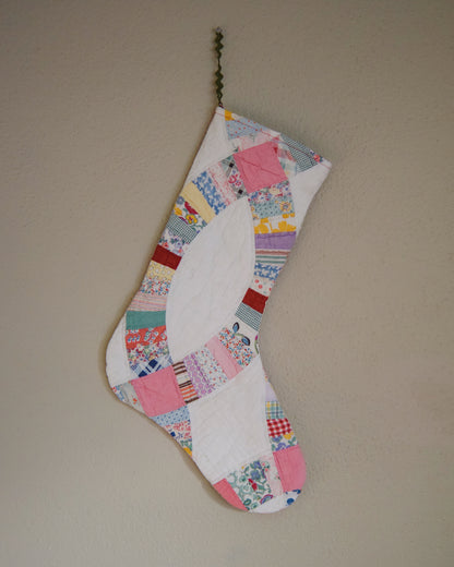 Wedding Ring Quilt Stocking