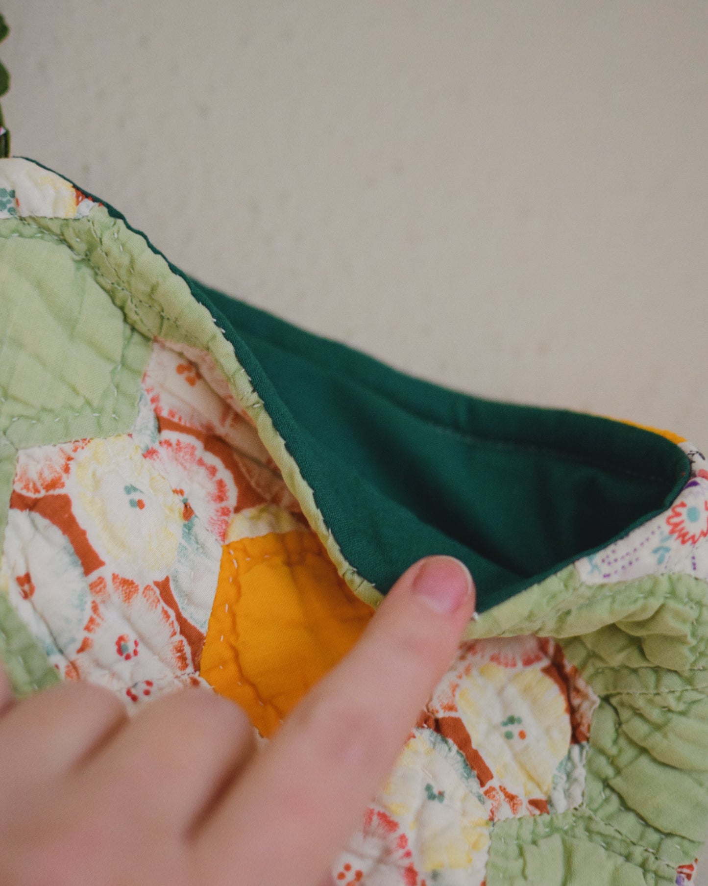 Flower Garden Quilt Stocking