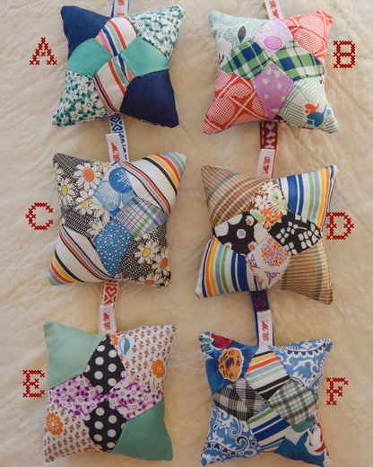Stuffed Quilt Block Ornaments